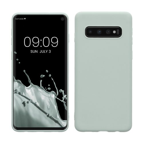 Kwmobile tok Samsung Galaxy S10 készülékhez, világoszöld, szilikon, KWM000009MS014C