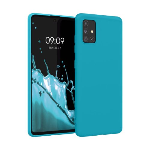 Kwmobile tok Samsung Galaxy A51 készülékhez, világoskék, szilikon, KWM000010YZ056C