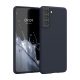 Kwmobile tok Samsung Galaxy S21 készülékhez, sötétkék, szilikon, KWM000012BS050C