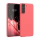 Kwmobile tok Samsung Galaxy S21 készülékhez, rózsaszín, szilikon, KWM000012BS051C
