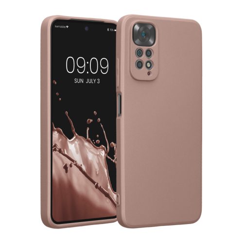 Kwmobile tok Xiaomi Redmi Note 11/Note 11s készülékhez, krémszínű, szilikon, KWM0000168S018C