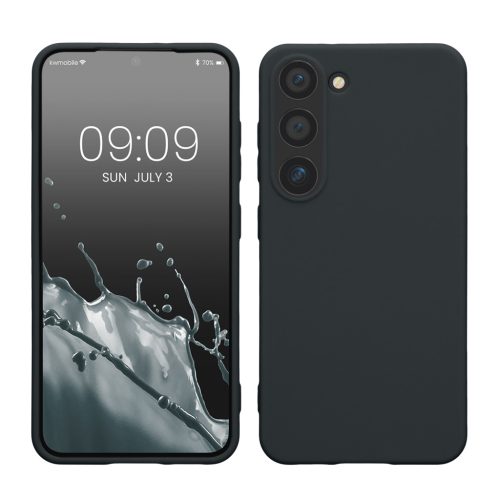 Kwmobile tok Samsung Galaxy S23 készülékhez, sötétkék, szilikon, KWM000017WK021C