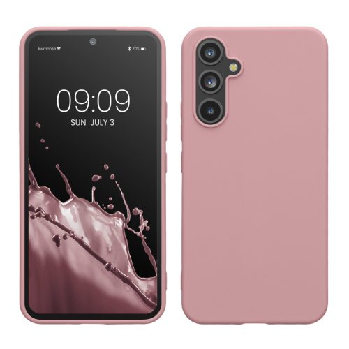 Kwmobile tok Samsung Galaxy A54 5G-hez, világos rózsaszín, szilikon, KWM000018FR045C