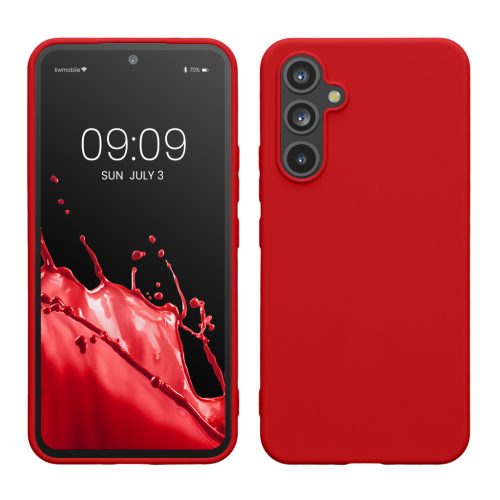 Kwmobile tok Samsung Galaxy A54 5G-hez, piros, szilikon, KWM000018FR048C