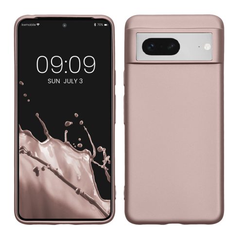 Kwmobile Google Pixel 8 tok, krémszínű, szilikon, KWM0000208J011C