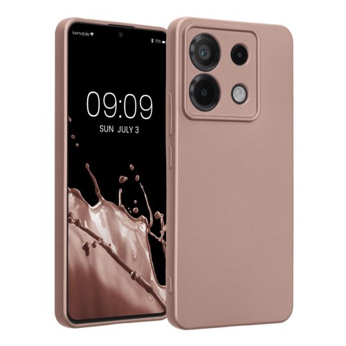 Kwmobile tok Xiaomi Redmi Note 13 Pro 5G-hez, krémszínű, szilikon, KWM000020LE013C