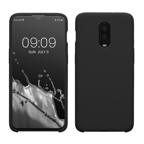Kwmobile OnePlus 6T tok, fekete, szilikon, KWM000009BL036C