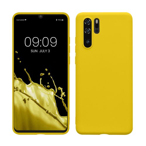 Kwmobile Huawei P30 Pro tok, sárga, szilikon, KWM000009MI030C