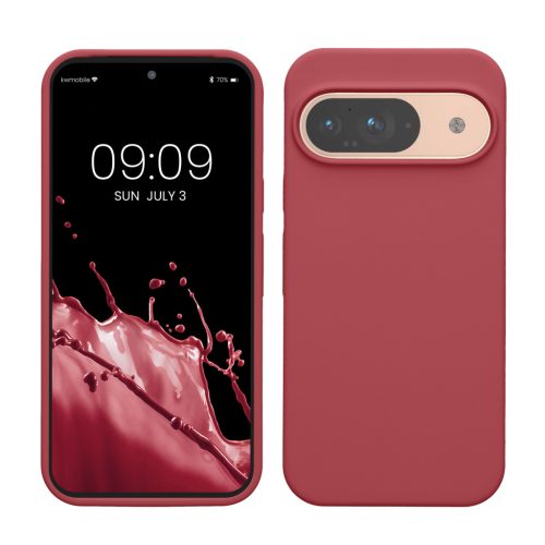 Kwmobile Google Pixel 9/Pixel 9 Pro tok, sötétrózsaszín, szilikon, KWM000020PI024C