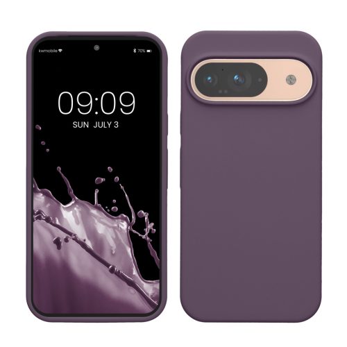 Kwmobile tok Google Pixel 9/Pixel 9 Pro készülékhez, lila, szilikon, KWM000020PI026C