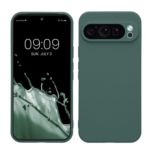 Kwmobile Google Pixel 9 Pro XL tok, zöld, szilikon, KWM000020PU016C