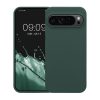 Kwmobile Google Pixel 9 Pro XL tok, sötétzöld, szilikon, KWM000020PV026C