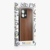 Kwmobile tok Motorola Moto G84-hez, barna, fa/szilikon, KWM000022VT001C