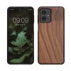 Kwmobile tok Motorola Moto G54-hez, barna, fa/szilikon, KWM000022VV001C