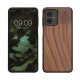 Kwmobile tok Motorola Moto G54-hez, barna, fa/szilikon, KWM000022VV001C
