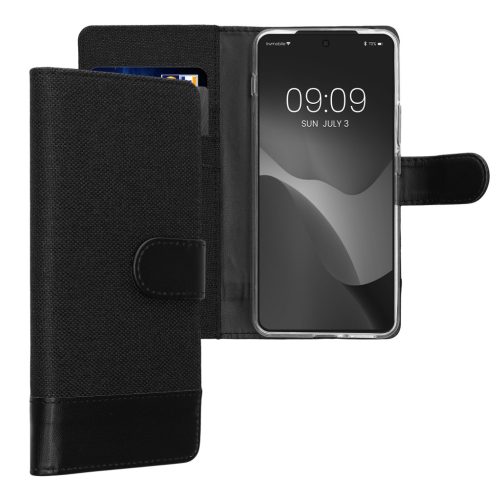 Kwmobile Motorola ThinkPhone telefontok, fekete, textil/szilikon, KWM000022VX001C