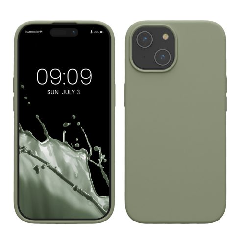 Kwmobile Apple iPhone 15 tok, világoszöld, szilikon, KWM000020CA019C
