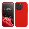 Kwmobile tok Apple iPhone 15 Pro készülékhez, piros, szilikon, KWM000020CC048C
