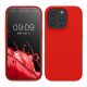 Kwmobile tok Apple iPhone 15 Pro készülékhez, piros, szilikon, KWM000020CC048C