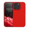 Kwmobile tok Apple iPhone 15 Pro készülékhez, piros, szilikon, KWM000020CC048C