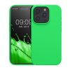 Kwmobile tok Apple iPhone 15 Pro készülékhez, zöld, szilikon, KWM000020CC050C
