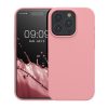 Kwmobile tok Apple iPhone 15 Pro készülékhez, világos rózsaszín, szilikon, KWM000020CC052C