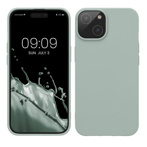 Kwmobile Apple iPhone 15 tok, világoszöld, szilikon, KWM000020CE008C