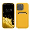 Kwmobile tok Apple iPhone 15 Pro készülékhez, sárga, szilikon, KWM000020EO014C