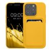 Kwmobile tok Apple iPhone 15 Pro készülékhez, sárga, szilikon, KWM000020EO014C