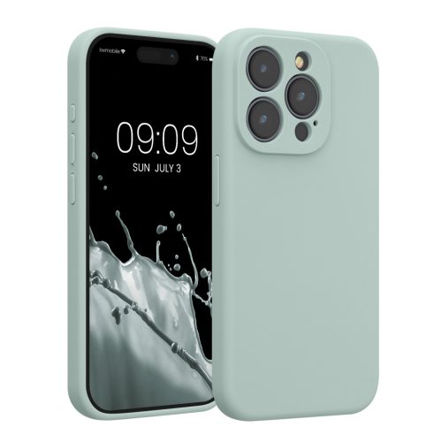 Kwmobile Apple iPhone 15 Pro tok, világoszöld, szilikon, KWM000022OM015C