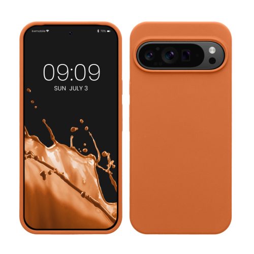 Kwmobile Google Pixel 9 Pro XL tok, narancssárga, szilikon, KWM000020PV044C