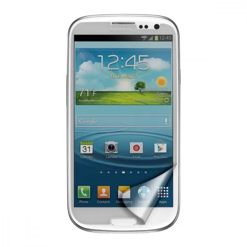 Védőfólia Samsung Galaxy S3, Kwmobile, előlapi, átlátszó, 11106.2 telefonhoz
