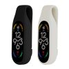 2 db-os tokkészlet Xiaomi Mi Band 7/Mi Band 6/Mi Band 5, Kwmobile, fekete/fehér, szilikon, 59313.03