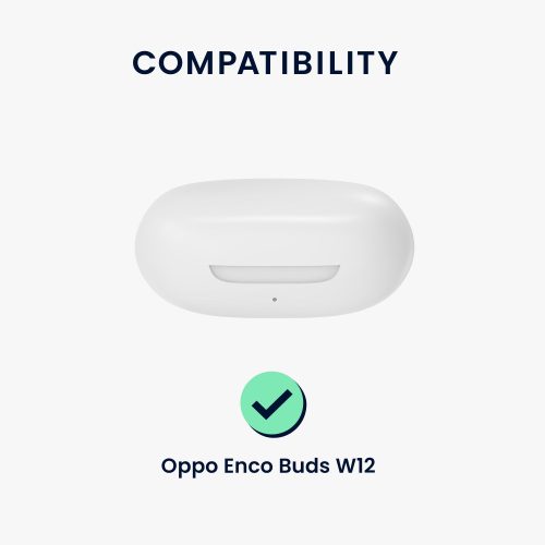 Tok OPPO Enco Buds W12 fejhallgatóhoz, Kwmobile, fekete, szilikon, 59288.01