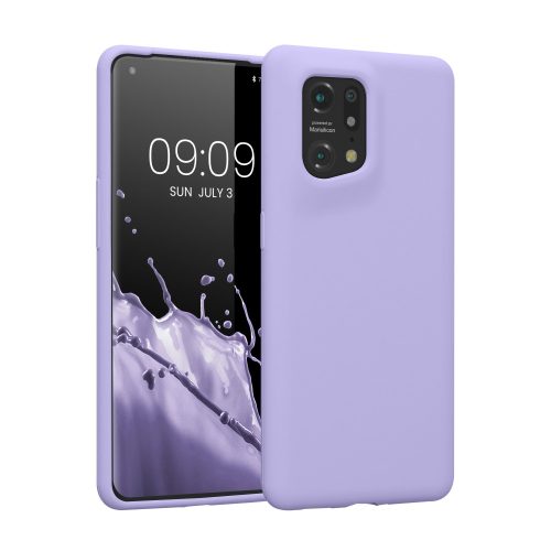 Kwmobile tok OPPO Find X5-höz, szilikon, lila, 57629.108