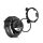 Garmin Forerunner 255/Forerunner 255 Music, Kwmobile, fekete/átlátszó, műanyag, 59311.01-es 2 db-os tok készlet