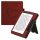 Huzat Amazon Kindle Oasis 10, Kwmobile, piros, öko-bőr, 59393.01