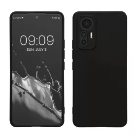   Kwmobile tok Xiaomi 12 Lite telefonhoz, szilikon, fekete, 59405.01