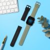 2 db pánt készlet Huami Amazfit GTS 3/Amazfit GTS 2/Amazfit GTS, Kwmobile, fekete/zöld, szilikon, 52696.13