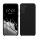 kwmobile tok Samsung Galaxy S21 Plushoz, szilikon, fekete, 54066.01