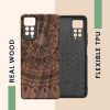 kwmobile tok Xiaomi Redmi Note 11 Pro/Redmi Note 11 Pro 5G/Redmi Note 12 Pro készülékekhez, fa, barna, 57381.07