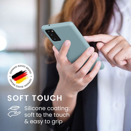 Kwmobile tok Samsung Galaxy S20 FE, szilikon, zöld, 53605.207