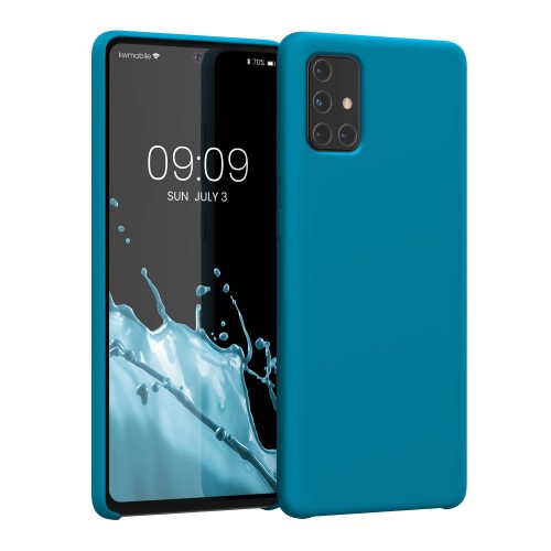 kwmobile burkolat Samsung Galaxy A71, szilikon, kék, 51209.228