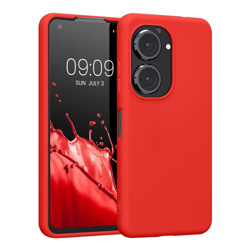 Kwmobile tok Asus Zenfone 9 telefonhoz, szilikon, piros, 59449.09