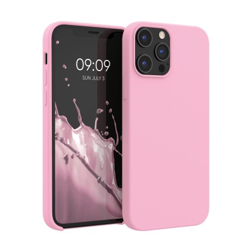 Kwmobile tok Apple iPhone 12 Pro Max telefonhoz, szilikon, rózsaszín, 52644.110