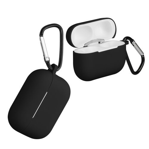 Tok Apple AirPods Pro 2 fejhallgatóhoz, Kwmobile, fekete, szilikon, 59472.01