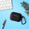 Tok Apple AirPods Pro 2 fejhallgatóhoz, Kwmobile, fekete, szilikon, 59472.01