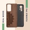 Kwmobile tok Xiaomi 12 Lite telefonhoz, fa, barna, 59408.02