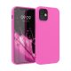 Kwmobile tok Apple iPhone 12/iPhone 12 Pro telefonhoz, szilikon, rózsaszín, 53938.135
