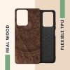 Kwmobile tok Xiaomi 11T/11T Pro készülékhez, fa, barna, 56795.07